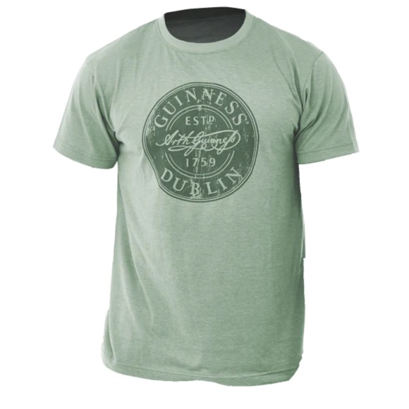 Men's NWT Green Guinness Short Sleeve Tee Shirt - Picture 2 of 3